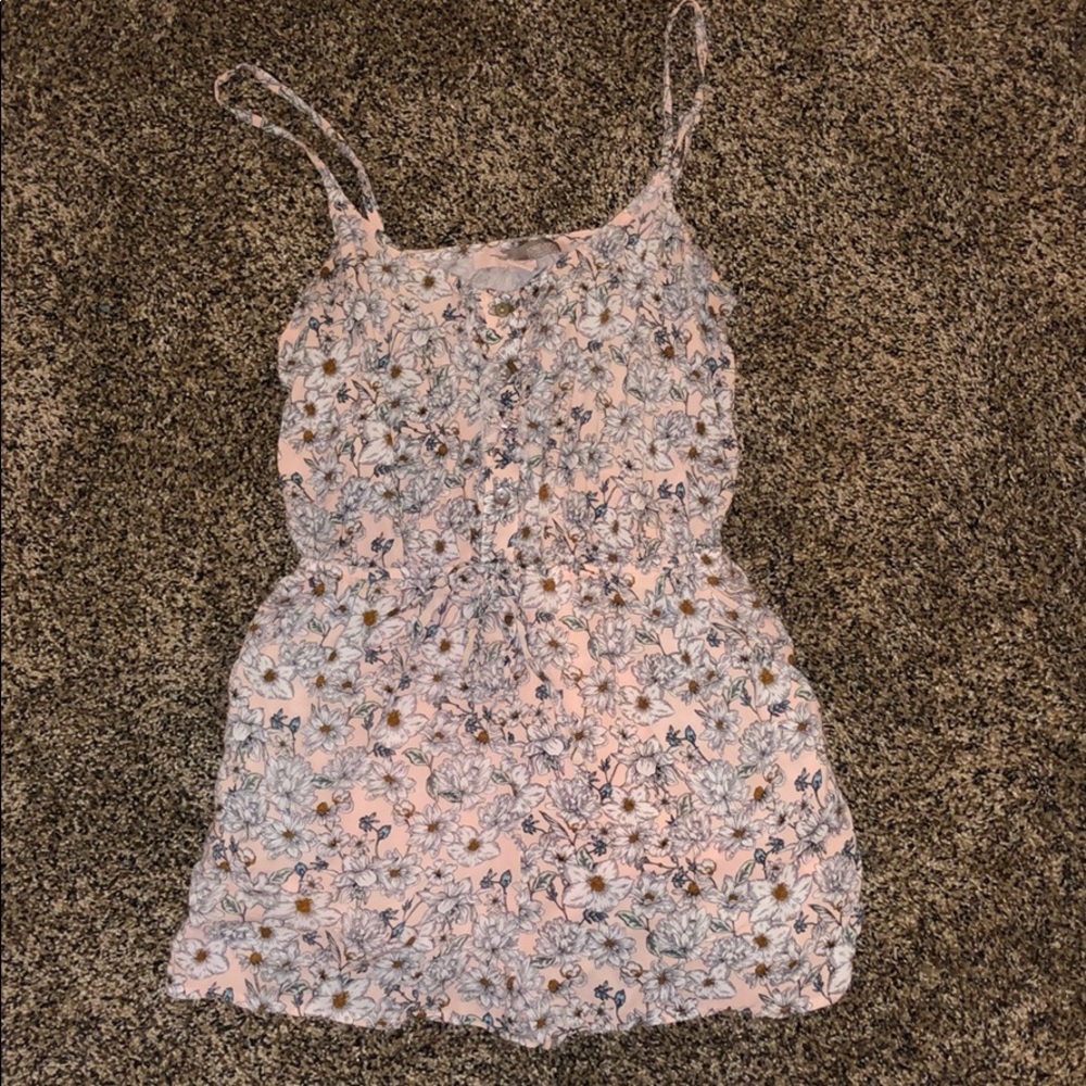 A flower patterned romper!